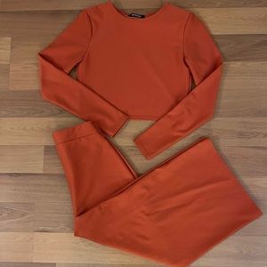 MISSGUIDED ::: Matching two piece crop top and gaucho pant set ✨